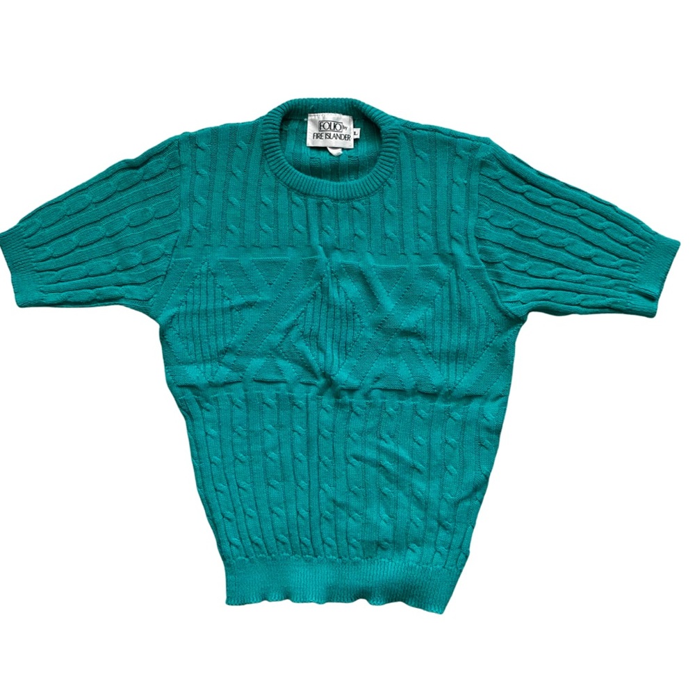 Vintage Sweater Shirt Women’s Folio By Fire Islander Green Small